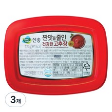 신송식품 짠맛을줄인 건강한 고추장, 170g, 3개