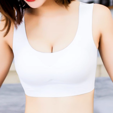 冰絲內衣2件組, 背心款, S/M/L/XL, 黑色/粉色, 月光白