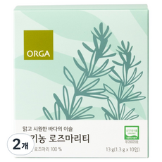ORGA 유기농 로즈마리티, 1.3g, 10개입, 2개