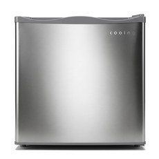 쿠잉전자 미니 냉동고 35L, 메탈실버, FR-S35M