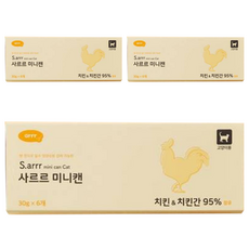 동원아르르 사르르 미니캔 캣 간식, 혼합맛(치킨/치킨간), 30g, 18개 닭, 30g, 18개