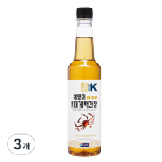 홍영의 붉은대게 백간장, 500ml, 3개