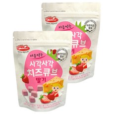 베베스트 처음먹는 사각사각 치즈큐브, 딸기, 2개