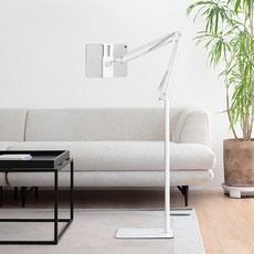 홈플래닛 140cm 자바라 스탠드 탭 패드 태블릿 스마트폰 거치대 대형, 화이트, 1개 - 이미지 6
