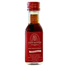 FOOD MASTER 大師食品 馬達加斯加波本純香草精，優質馬達加斯加波本香草豆, 20ml, 1罐