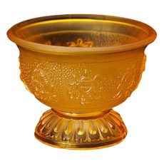 大藏家 水琉璃 八吉祥供水杯, 蓮花款 中式風格, 8.5cm, 1個