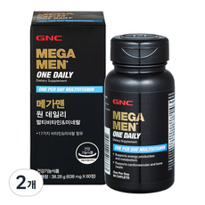 GNC 메가맨 원 데일리 멀티비타민 앤 미네랄 38.28g, 60정, 2개