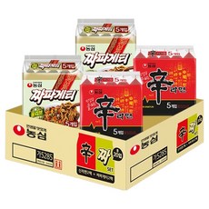 농심 신라면 10개 120g + 짜파게티 10개 140g 세트, 1세트