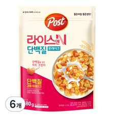 포스트 라이스앤 단백질 후레이크, 480g, 6개