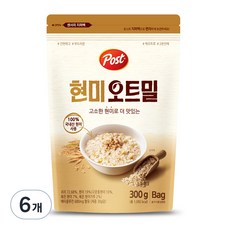 포스트 현미 오트밀, 300g, 6개
