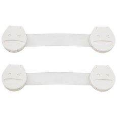aguard Smile Wink 抽屜安全扣, 固定抽屜, 雙重蓋子設計, 牢固耐用, 白色, 2個