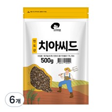 엉클탁 치아씨드, 500g, 6개