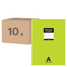 heemangnote Brainy Mate 英文線圈筆記本 Set, 9mm ruled note, 顏色隨機, 10本