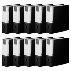A4合紙D環9CM活頁夾3孔BR937, 10個, 黑色