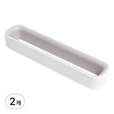 리빙홈디테일 홈 접착식 슬리퍼 걸이 거치대, 화이트, 2개