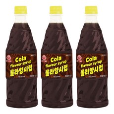 오쉐프 콜라향시럽, 1kg, 3개