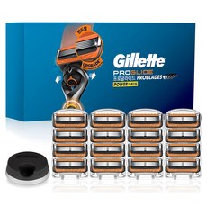 Gillette 吉列 Proglide Power刮鬍刀片 16入+刮鬍刀架, 1組