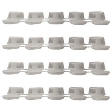 蟑螂藥專用安全餌劑盒 Set 20, OneTouchCap 設計, 珍珠白色外觀, 保持環境整潔, 20個, 2組