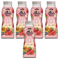 QUAKER 桂格 燕麥穀物飲 草莓口味, 50克, 5瓶