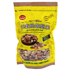 品鮮生活 無調味五種綜合堅果 家庭號, 600g, 1包