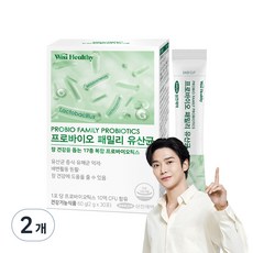 위시헬씨 프로바이오 패밀리 유산균, 60g, 2개