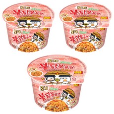 삼양식품 로제 불닭볶음면 큰컵 105g, 3개