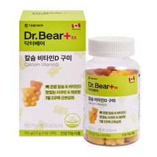 DAEWOONG 大熊製藥 鈣&維他命D軟糖 150g, 60片, 1個