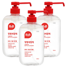B&B 液體型奶瓶清潔劑, 600ml, 3瓶