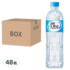 Super Supau 舒跑 天然水, 南投埔里水源, 減塑瓶身設計, 輕巧單瓶裝, 600ml, 48瓶