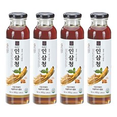 蜜蜂食品畫蜂蜜人參暢的人, 400g, 4瓶