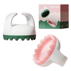 Hudaon小腿腹部斜方肌刮痧按摩器 2種組, 1組, 綠色, 粉紅色