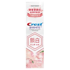 Crest 香氛鎖白牙膏 岡山夢白桃, 去漬防漬雙效合一, 保持牙齒潔白, 療癒果香, 雙色膏體設計, 120g, 1條