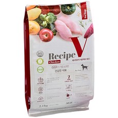 유한양행 레시피브이 세븐제로 강아지 사료, 닭, 2.1kg, 1개 - 닥터힐메딕스사료