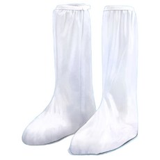 高筒防水雨鞋套 2雙, M/L/XL, 白色, 1組