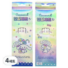 산리오 5본 연필세트 시나모롤 세트, 랜덤발송, 4세트