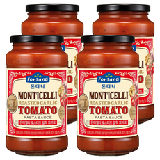 폰타나 몬티첼리 로스티드 갈릭 토마토 파스타소스, 600g, 4개