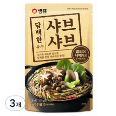 샘표 담백한 샤브샤브 육수, 200g, 3개 3개, 200g