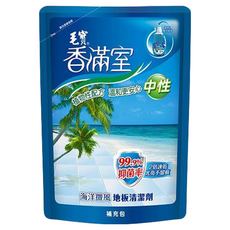 毛寶香滿室 海洋微風中性地板清潔劑補充包, 99.9%抑菌率，植物性配方，溫和更安心, 1.8kg, 1包