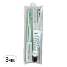 로로벨 와와 치약 30ml + 칫솔 여행용 세트 80g, 3세트