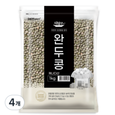 더담은 완두콩, 1kg, 4개
