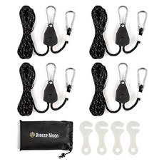 브리즈문 로프라쳇 4p + 스트링 4p + 야광후크 4p + 보관 파우치 세트, 블랙 블랙(로프라쳇)