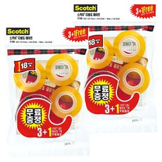 3M Scotch 多用途膠帶座 + 4 卷補充裝, 單色, 2組