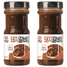 백설 돼지갈비 양념, 840g, 2개