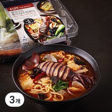 애슐리 홈스토랑 불맛가득 통오징어 짬뽕탕 밀키트, 771g, 3개