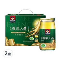 QUAKER 桂格 無糖養氣人蔘滋補液禮盒, 60ml, 12瓶, 2盒