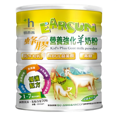 易而善 蜂膠營養強化羊奶粉，含ABCL益菌群, DHA+AA與牛磺酸，1-7歲適用, 850g, 1罐