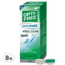 옵티프리 퓨어모이스트 렌즈세정액 + 렌즈케이스, 420ml, 8세트