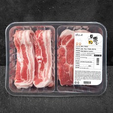 파머스팩 도뜰한돈 삼겹 목살 반반팩 (냉장), 1kg, 1개