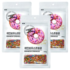 Q.one 彩色巧克力米, 130g, 3個