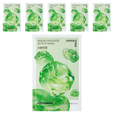 이니스프리 New 마데카소사이드 액티브 마스크 25ml, 1개입, 6개